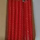 10 Inch Red Spiral Taper Candles Set of 12 Pack Unscented Dripless Candlesticks for Christmas,Dinner,Party,Brithday,Wedding and Home Decoration