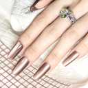 3 x JODSONE Cat Eye Gel Nail Polish 16.5ml Brown Single Colors for Holographic Glitter Cat Eye with Magnet Reflective Translucent Need U V Lamp
