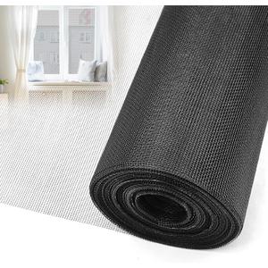 36 in × 100 ft Window Screen Mesh, Fiberglass Window Screen Replacement, Screen Mesh Roll for Window, Door, Patio, Porch (Black)