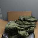 PHF Double-Sided Velvet Comforter Set Queen Size, 5 Piece Soft Luxury Winter Warm Bedding Sets, Modern Bed in A Bag Including 1 Cozy Comforter, 2 Pillow Shams, 2 Euro Shams for Home Decor, Olive Green