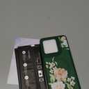 Yucenx for Motorola Moto G Stylus 5G 2025 Floral Phone Case with 2X Screen Protector, Military Grade Magnetic Translucent Matte Girls Women Flower Pattern Protective Cover (Green)