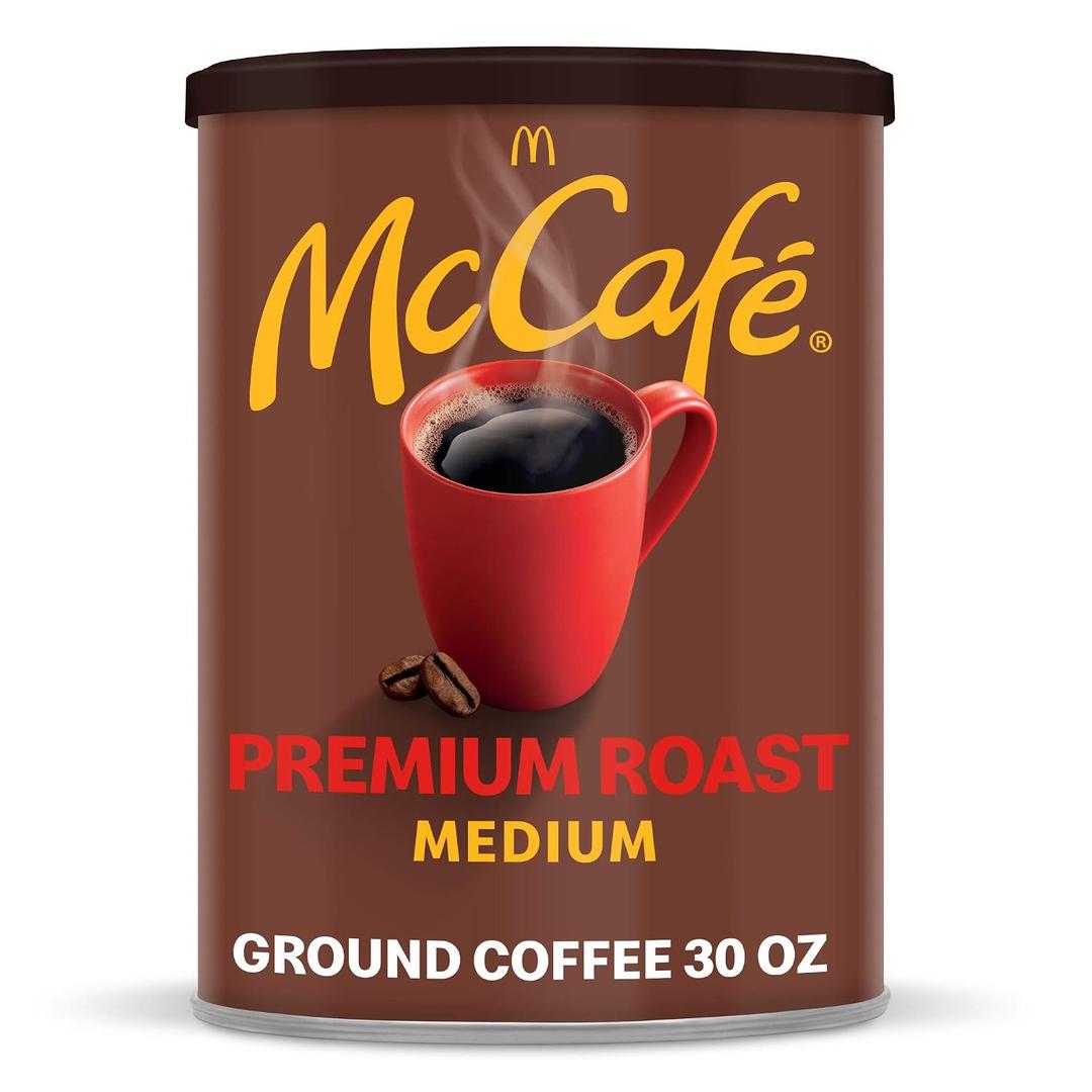 McCafe Premium Roast, Medium Roast Ground Coffee, 30 oz Canister (EXP 04/15/27)
