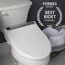 Bio Bidet BB2000 Bliss Electric Bidet Toilet Seat, Warm Water with Air Dryer, Heated Seat with Sensor and Slow Close Lid, Night Light, Remote Control, Elongated, White