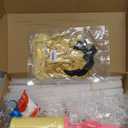 TONIFUL 4 Set Black Gold Balloon Centerpieces for Table,Balloon Stand Kit for Black Gold Party Decor 40th 50th 60th 70th Birthday Decorations Anniversary Graduation Decorations 2026 Retirement