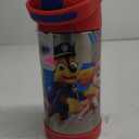 THERMOS FUNTAINER Water Bottle with Straw - 12 Ounce - Kids Stainless Steel Vacuum Insulated Water Bottle with Lid, Paw Patrol