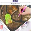 ijbnhd Large Diamond Painting, Tree of Life Moon Large Diamond Art Kits for Adults, Full Drill Round Big Diamond Painting, DIY Gem Art and Crafts for Home Wall Decor Gift 27.5 X 15.7inch