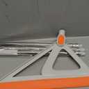 Multifunction Magic Broom, Silicone Squeegee Broom for Floor, Rubber Broom Sweeper for Living Room, Kitchen, Bathroom-Easy Dry The Glass (Orange, 54 INCH)