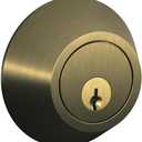 SCHLAGE Dexter by Schlage JD60V609 Single-Cylinder Deadbolt, Antique Brass