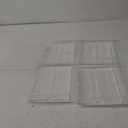 4pcs Transparent Food Storage Containers with Drain Tray and Lid Rectangular Refrigerator Organizers for Meat Kitchen Storage Moisture-reducing Design