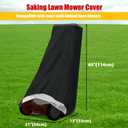 Outdoors Lawn Mower Cover Waterproof, 420D Heavy Duty UV Protection Push Reel Lawn Mower Cover with Drawstring, Universal Fit 14-16 Inch Mower Cover, 21"L x 13"W x 45"H