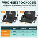 HOPERAN 25in Stadium Seats for Bleachers with Back Support, Extra Wide, 2PC