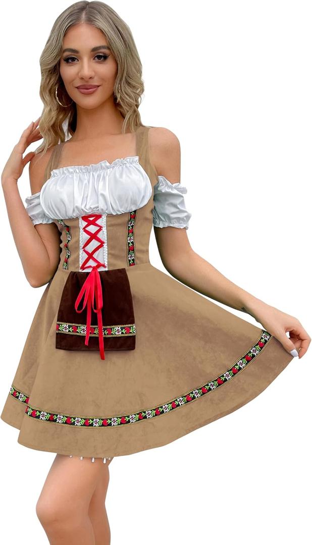 Sexy Dirndl Dresses for Women - Traditional Bavarian German Oktoberfest Costumes 2024 Outfits