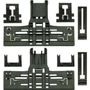 Upgraded W10546503 Upper Rack Adjuster & W10195839 Rack Adjuster & W10195840 Dishwasher Top Rack Adjuster & W10250160 Arm Clip-Lock for Whirlpool Kenmore Kitchenaid Dishwasher (8 pcs)