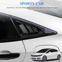 Rear Side Window Louvers Compatible for Honda Civic Sedan Accessories 2021 2020 2019 2018 2017 2016 Sport Style Air Vent Scoop Cover (Gloosy Black)