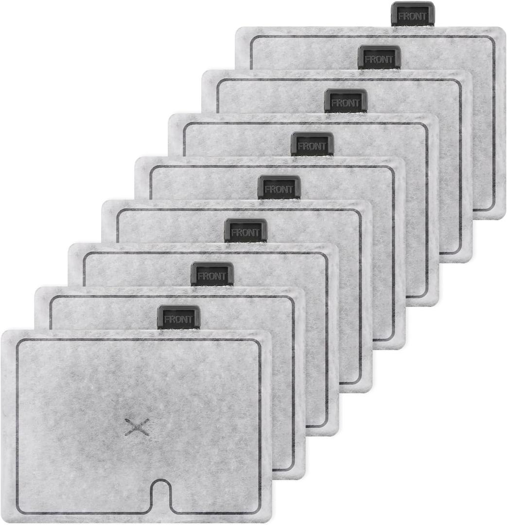 Qwakay Small Replacement Filter Cartridges for Aqueon - Aquarium Fish Tank Filters Cartridge for Aqueon QuietFlow E Internal Power Filter Size 10 and Minibow Aquarium Filters Size 1/2.5/5-8 Packs