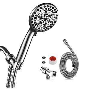 10 Spray Shower Head with Handheld,High Pressure shower heads with Handheld Spray Combo,Hand Held Shower Head with 60 Inch Long Hose (Chrome)