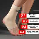 SPOTBRACE Ankle Brace Compression Sleeve(2 PACK),Breathable Ankle Support For Men Women, Foot Compression Sock for Swelling, Plantar Fasciitis, Sprain