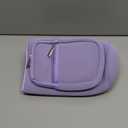 32/40/64/128 oz Neoprene Insulated Water Bottle Carrier Bag, Sling Bag Sleeve Pouch Holder with Strap & Paracord Handle and 2 Pocket for Travelling, Hiking, Camping (A5. Purple)