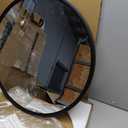 Growsun 24'' Black Round Mirror, Circle Wall Mirror for Bathroom Vanity, Entryway Living Room with Metal Frame for Home Decor