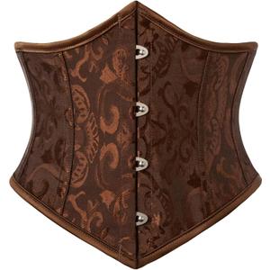Scarlet Darkness Corset Belt for Women Fishbone Wide Waist Corset Pirate Belt, Size US 6