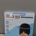 Migraine Cap Headache Pain Relief ALASKA BEAR Natural Cold Therapy Compress Gel Ice Pack for Chronic Migraines Sinus Pressure Tension Puffy Eyes Cooling Head Wrap Coverage Weighted Mask(Black)