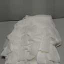 Linentalks Sheer Canopy Bed Curtains for King, Queen, Full and Twin Bed, 4 Corner Bed Canopies & Drapes, Four Poster Bed Canopy Curtains Beds, Sheer Curtains for Canopy Bed Drapes, Ivory