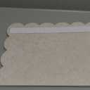 Scalloped Felt Bulletin Board 24 x 18 Inches Foldable Camel Pin Cork Board Alternative for Wall, 2' x 1.5' Trifold Picture Vision Self Adhesive Bulletin Decorative