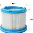 2 Pack Washable Filters Replacement Compatible with Bissell 4052 4039 4137 PowerClean FurGuard 280W and FurFinder 200W Self-Standing Cordless Vacuums, 2 Filters and 4 Pre-Filter Pads & 1 Brush