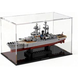 Acrylic Display Case Clear Collectible Display Box for Miniture House, Dustproof Acrylic Showcase, Easy Self Assembly Storage Cases for Action Figures and Art Figurine, 12 x 10 x 12 inch