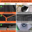 GREENER Heavy Duty Wood Rack Cover - 4FT, Waterproof & Weather Resistant, PVC Coated - Fits Tikimilor, ULIOK, NANNARDOSO