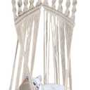 Cat Window Perch, Handwoven Cat Swing, Cat Window Hammock, Hang on Wall Bed for Sleeping Playing, Cat Perch Without Cushion, 43.31" Lx13.78 W, White