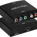 HDMI to Component Converter, HDMI to YPbPr 5RCA RGB + R/L Converter V1.4 with R/L Audio Output Support for MacBook, Blu-Ray, DVD, PS4, DVD, PSP, Xbox 360