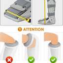 DNEOUXI Waterproof Extra Wide Leg Cast Cover for Shower, Extra Large Watertight Foot Protector Cover with Non-Slip Bottom for Plus Size Adults Surgery Casts Boots, Fits Leg Size 12"-29"