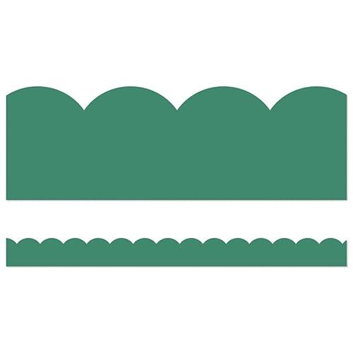 Carson Dellosa Education Grow Together Jade Green Scalloped Borders, 39 Feet (3 Pack)