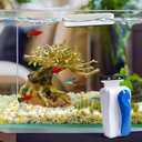 Rise Torrent Aquarium Magnetic Glass Cleaner, Fish Tank Algae Scraper Brush Cleaning Tool for 1/8"-1/4" Thickness Glass, Floating Scrubber Brush Cleaner for Acrylic, 1 Detachable Scraper, Small