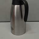 68oz Coffee Carafe Airpot Insulated Coffee Urn Stainless Steel Vacuum Thermal Pot Flask for Coffee, Hot Water, Tea, Hot Beverage Keep 12 Hours Hot, 24 Hours Cold, Silver