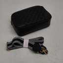 FYY Small Crossbody Bags for Women Quilted Vegan Leather Crossbody Purses for Women Travel with Adjustable Shoulder Strap (Black)