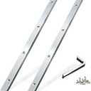 Guide Rail Connector Accessory Kit 71358 482107 for Festool Makita DeWalt Track Saw Long Cuts, Triton in Integrated Guide Rail T-Slots for Secure Cutting, 2 Pack, Sliver