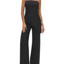 MAOECO Womens Two Piece Sets Summer Travel Vacation Outfits 2025 Trendy Lounge Matching Sweater Set Knit Tube Tops Wide Leg Pants Black Small, 