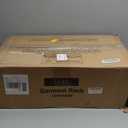 Ulif E1 Heavy Duty Closet Garment Rack, 6 Tiers Adjustable Metal Freestanding Expandable Clothing Storage with 4 Hanger Rods, Easy to Assemble Wardrobe, 71.4" H x (70" - 88.2") L x 14" D, White