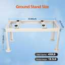 WeCooper Mini Split Ground Stand,Heavy-Duty Condenser Stand for9000-36000BTU,Mini Split AC Bracket for Ductless Air Conditioners Heat Pump System