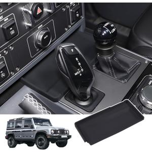 Car Center Console Storage Tray Compatible with Ineos Grenadier 2020-2024 Shift Storage Box Tray Non-Slip Storage Tray Interior Storage Box (Black)