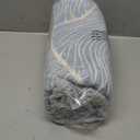 DOWN HOME Chenille Cotton Throw Blanket for Couch, Lightweight Boho Blanket for Bed Sofa Chair Living Room Outdoor Soft Woven Decorative Blanket with Tassel Gift Blue Leaves 50"x70"