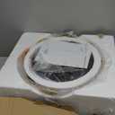 Oneach Arc Floor Lamp for Living Room,Rattan Boho Floor Lamp with Hand-Woven Shade, Foot Switch,Gold Metal Base & Pole,Farmhouse Standing Lamp for Bedroom Corner,Reading