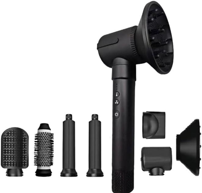 Diffuser Hair Dryer Brush, 7 in 1 Air Wrap Hair Styler, 1400 Watts Blow Dryer for Women, Hair Care Styling Tools, Auto Curling Iron, Multi Hair Styler for Fast Drying Curling Straightening Volumizing
