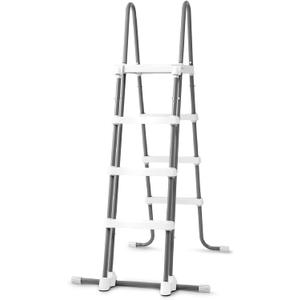 Intex 28076E Deluxe Pool Ladder with Removable Steps for Intex Pools with Wall Height of 48 Inch