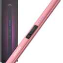 MEIRUBY Electric Candle Lighter, Christmas Stocking Stuffers Gifts for Women Mom Men Wife Sister, USB Arc Rechargeable Windproof Long Lighter for Candle BBQ Housewarming Birthday Gifts Idals (Rose Gold)