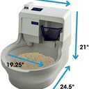 CatGenie Whoosh Self Cleaning Cat Litter Box with App Control, Automatic Self-Flushing System, Disposable Flushable Septic Safe Litter, No Scooping or Waste Drawer, Multi Cat Friendly