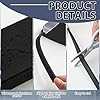 Pushglossy 1 Pack 1" x 32" Storm Door Sweep Replacement Bottom Sweep Aluminum Expander for 1" Thickness Security Storm Door Weatherstripping (Black)