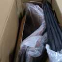 Sweetcrispy Counter Height Bar Stools Set of 2, 30 inch Height Stool Faux Leather Barstools with Back, Armless Kitchen Island Countertop Comfortable Modern Chairs with Metal Legs - Brown